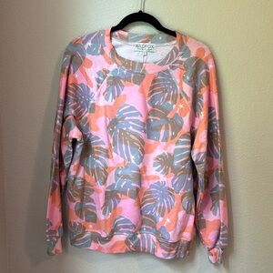 NWT Wildfox Palm Leaf Print Pullover